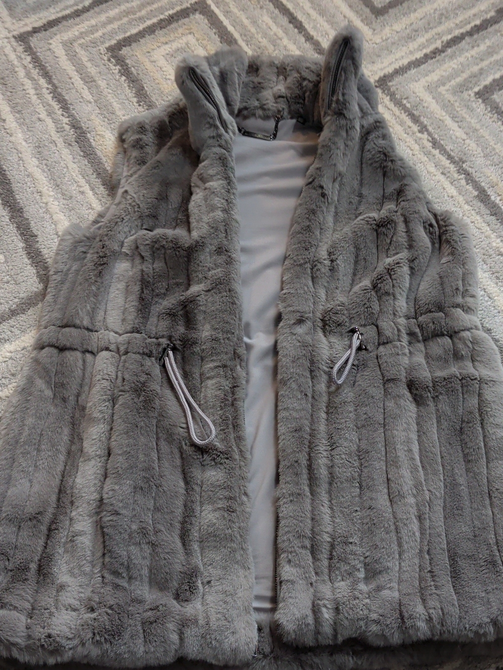 WHBM Faux Fur Vest